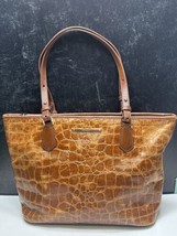 Brahmin Medium Asher Tan Gustavo Leather Satchel Tote Handbag Shoulder Bag - £94.68 GBP