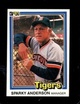 1981 Donruss #370 Sparky Anderson Nm Tigers Mg Hof *X81240 - £1.94 GBP