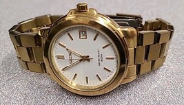 90&#39;s Retro SEIKO Quartz Men Watch Date Gold Tone 50M - NEEDS BATTERY - $98.89