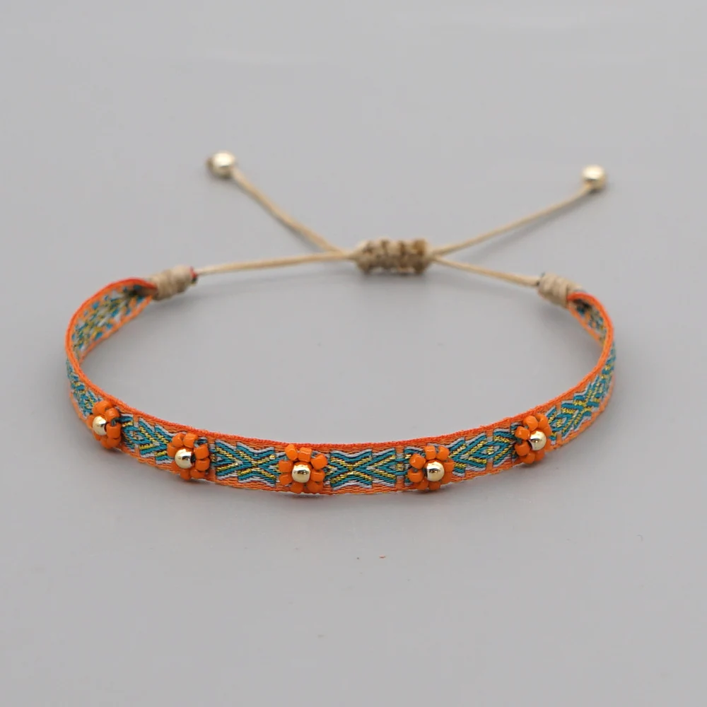 Fabric Bracelet For Women Braided Rope Cloth Bracelets Jewelry Friendship Gift J - £15.13 GBP