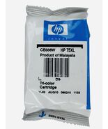 Genuine HP 75XL Tri-Color Ink Cartridge High Capacity Exp 2009 NEW SEALED - $12.34