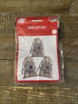 Christmas House Christmas Fabric Gift Bags 3 Count - $12.75