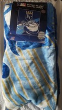 Kansas City Royals 50&quot; by 60&quot; Raschel Throw Blanket - MLB Big Stick design - £17.82 GBP
