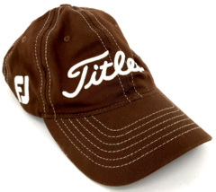 Titleist Pro V1 Men's Golf Hat, One Size Fits All, Brown, FJ, Pro V1 #1 Adjusta - $17.79