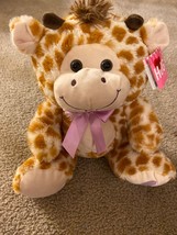Giraffe Plush Kelly Toy Soft Shaggy Furry Stuffed Zoo Animal 12” NWT - £14.60 GBP