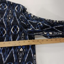 Charter Club Petite Women's Black/Blue Full Button Denim Jacket Size P/L image 5