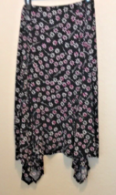 Dress Barn Women’s Floral Skirt with Handkerchief Hem Size 18/20 - £14.71 GBP