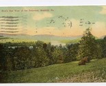 Birds Eye View of the Delaware Postcard Bushkill Pennsylvania 1925 - $13.86