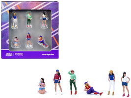 Girls Night Out 6 Piece Diecast Figure Set for 1/64 scale models Tarmac Works &amp; - £18.80 GBP