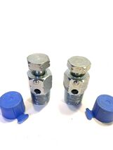 2-Pack 1/2 NPT Ball Seat Hydraulic System Air Bleeder Bleed Valve Side V... - $31.00