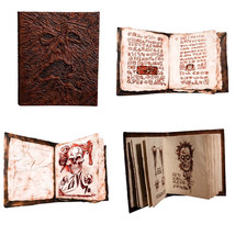 Evil Dead 2 Rise Book of the Dead Necronomicon Replica Prop Figure Latex Cover - £127.86 GBP