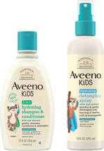 Aveeno Kids 2-In-1 Hydrating Shampoo &amp; Conditioner, Gently Cleanses, Conditions  - £17.42 GBP