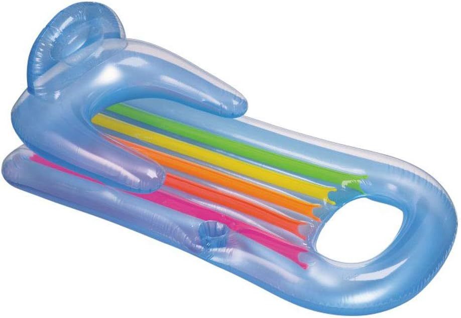 Intex King Kool 58802Ep Inflatable Lounging Swimming Pool Float, Multi-C... - $34.98