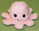 REVERSIBLE PLUSH OCTOPUS TEETURTLE MOODY HAPPY SAD MAD COLOR CHANGE PINK... - £7.48 GBP