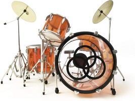 Fanmerch Mini Drum Set Replica John Bonham, Led Zeppelin, Tribute Vistalite - $98.95