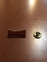 Vintage Budweiser Bow-Tie Lapel Pin  Hat Gold Tone - £11.06 GBP