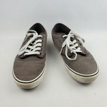Vans Lace Up Shoes Sneakers Brown Canvas Mens Size 8.5 Skateboard Skate ... - £15.06 GBP