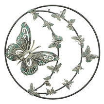 26 Inch Decorative Metal Butterfly Wall Hanging Art Sculpture - £46.71 GBP