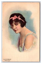 Alice Brady World Star Actress Portrait 1917 DB Postcard W7 - £3.91 GBP