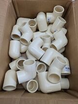 Pack of 30 NIBCO CPVC-CTS Pipe Elbow 1 in, 90 Deg x Slip Elbow 40 Schedu... - $52.82