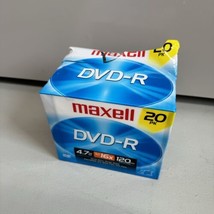 MAXWELL DVD-R 4.7GB Recordable DVD 20 Pack 16X - 120 Min. NEW - £23.35 GBP