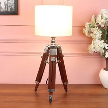 Desk Wooden Tripod Table Lamp  - £63.86 GBP