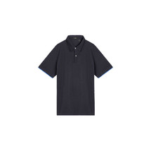 Theory Men&#39;s Double Polo Cotton Short Sleeves Shirts, Eclipse, S (3190-9) - £67.98 GBP