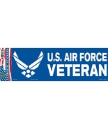 BM0163 Blue U.S. Air Force Veteran Sticker (3.5x10&#39;&#39;) - £6.69 GBP