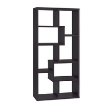 10-Shelf Cappuccino Bookcase - Stylish Home Library Storage Solution - $296.99