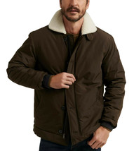 Lucky Brand Men&#39;s Sherpa Nylon Coat Jacket, 378 Olive, Medium (7803-4) - £46.21 GBP
