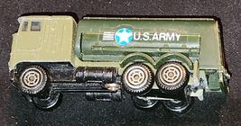 Vintage Die Cast US Army Tanker Truck Made in Hong Kong Gas Oil - $4.99