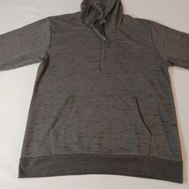 Hollywood Jean People Hoodie Men's Size L Gray 1/4 Zip Cotton Blend Sweatshirt image 10