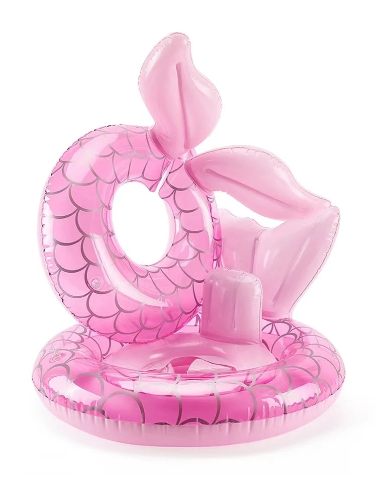 Sporting Yuyu Hot Pool Float Kids Mermaid Swim Ring Baby Inflatable Swimming Poo - £23.52 GBP