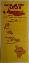 Vintage Scenic Air Tours brochureHawaii 1986 - £6.69 GBP