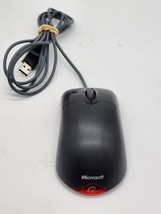 Microsoft Wheel Mouse Optical scroll USB PS/2 3-Button PC wired black X8... - $39.55