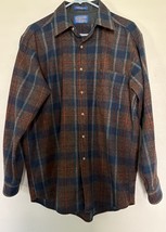 Vtg Pendleton 100% Virgin Wool Flannel Shirt Plaid Men’s Medium Chest - $49.99