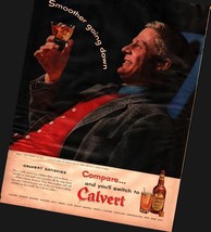 1954 magazine ad for Calvert Reserve Whiskey - Calvert Lo-Ball glasses o... - $24.11