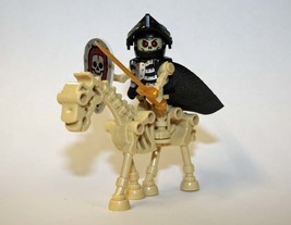 YY Minifigure Building Custom Skeleton Knight (A) with golden sword Horse animal - £5.88 GBP