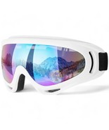 GlareGuard™ White Pro UV400 Ski &amp; Snowboard Goggles - $39.95