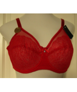 Wacoal Retro Chic Underwire bra size 36DDD Style 855186 Red (612) - £28.44 GBP