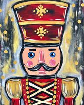 NEW- Mr. Nutcracker Painting Kit - Paint Your Own - Hand-Drawn - Canvas ... - $38.00