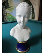 CAPODIMONTE Bust of A Girl Bisque Compatible with Cobalt Base by Pucci 1... - £131.86 GBP