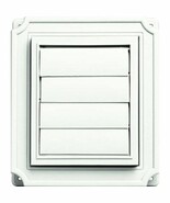 Builders Edge 140137079123 Scalloped Exhaust Vent 123, White - $34.58