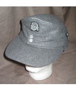 Reproduction Replica German WAFFEN SS officers M43 Cap embroidered Insig... - £48.90 GBP