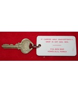 Vintage SHERATON HOTEL Honolulu Hawaii ROOM KEY &amp; FOB #124 - $24.74