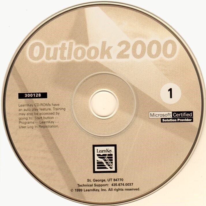 Learnkey MicroSoft Outlook 2000 Training (PC-CD, 1999) Windows -NEW CD in SLEEVE - $3.98