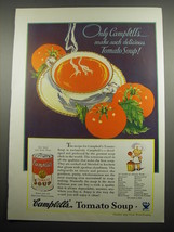 1933 Campbell&#39;s Tomato Soup Ad - Only Campbell&#39;s make such delicious tomato soup - $18.49