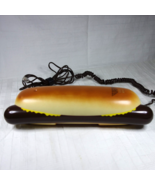 Vintage Hot Dog Telephone Novelty Wired Corded Phone Funny Cute - £39.27 GBP