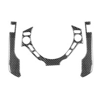 Steering Wheel Trim Carbon Fiber Interior Button Cover 3Pcs For Nissan G... - $69.11