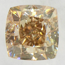 Cushion Shape Diamond Real Natural Fancy Brown Color 1.00 Carat I1 IGI Certified - £875.29 GBP